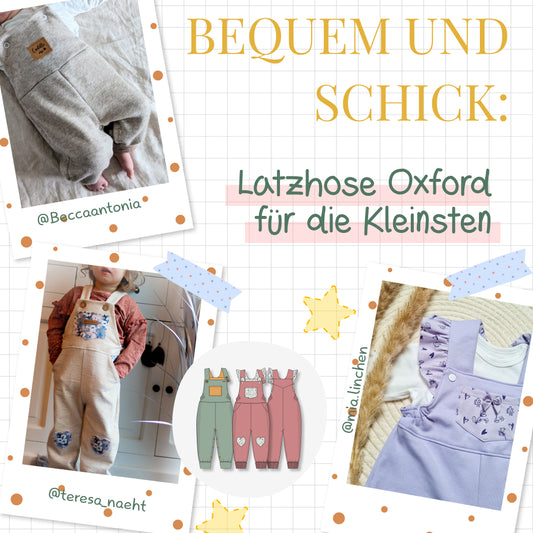 Bequem und schick: Latzhose Oxford für die Kleinsten